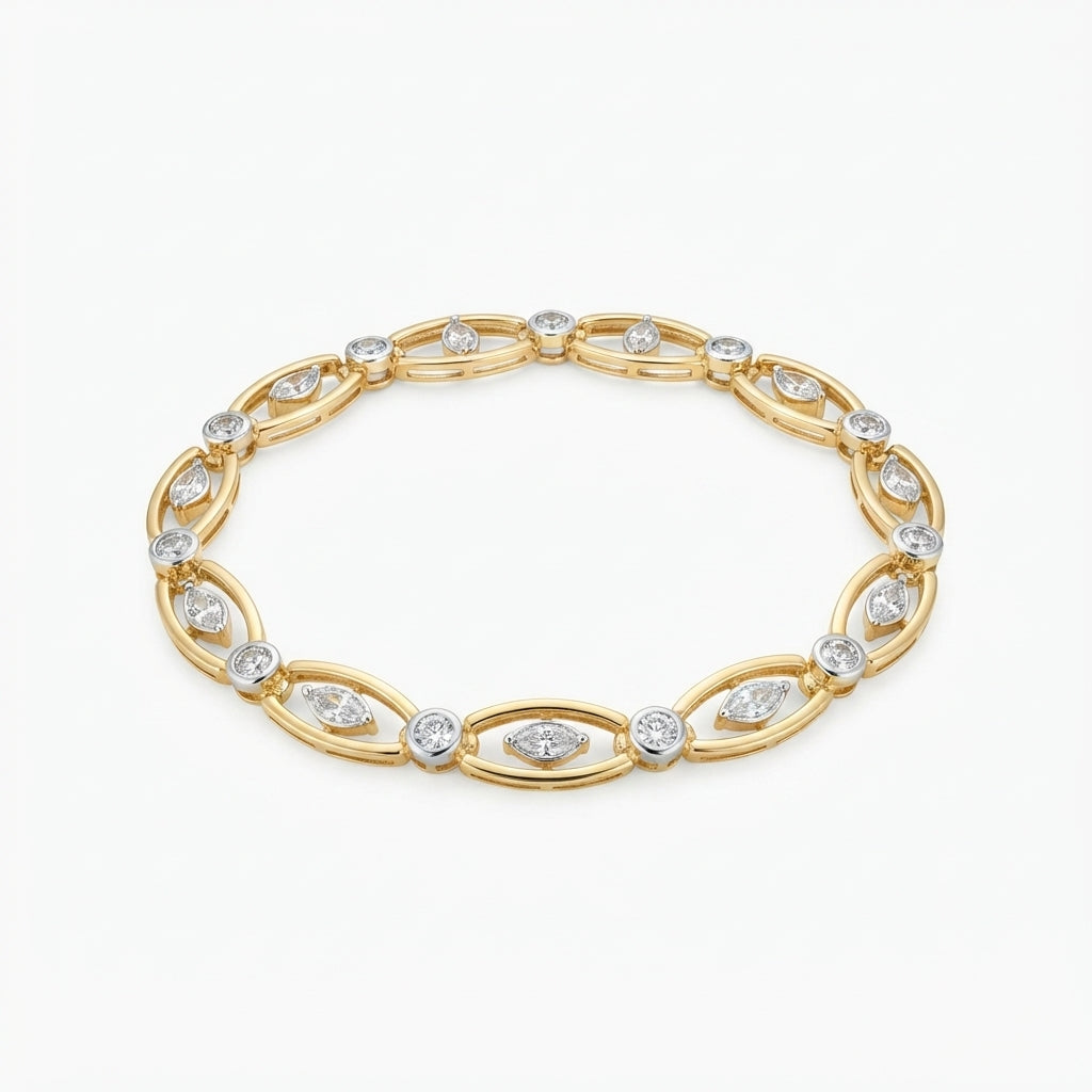 14K Zirkon Taşlı Series Bileklik