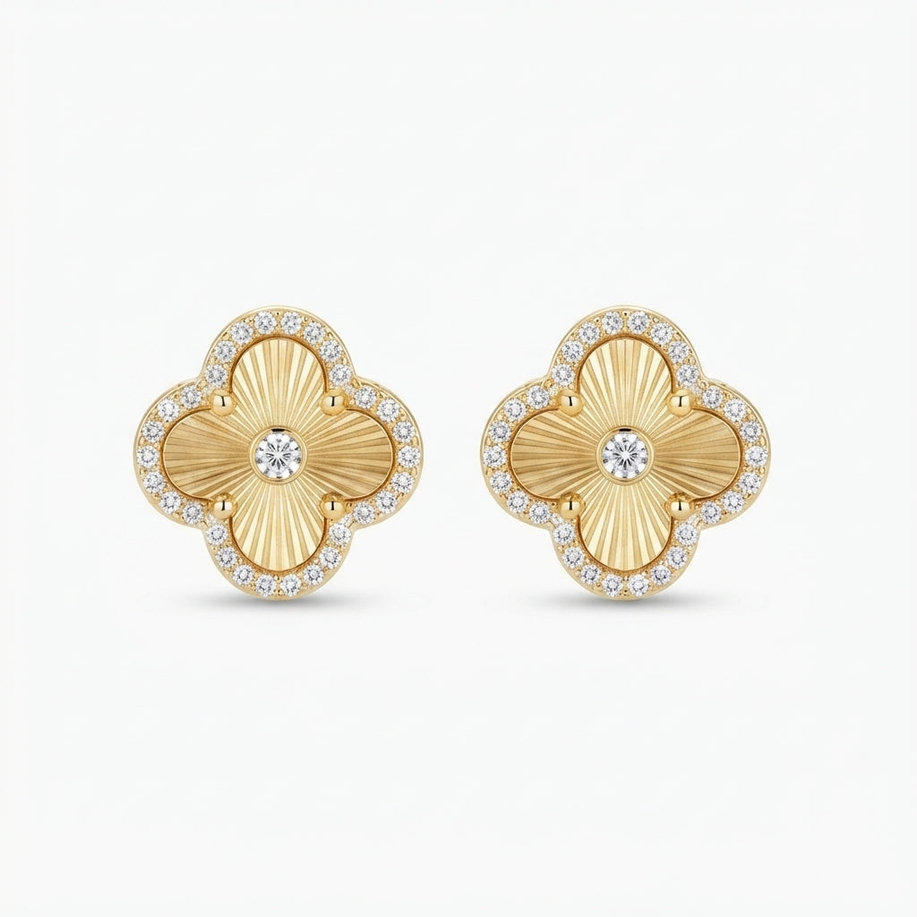 14K Cleef Tasarım Küpe